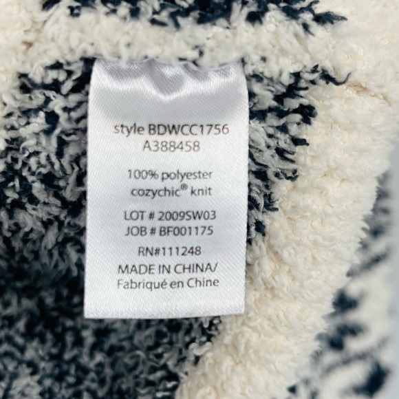 Barefoot Dreams Cozychic Seaside Crew Neck Pullover Sweater Nordic Fair Isle M - Picture 9 of 11